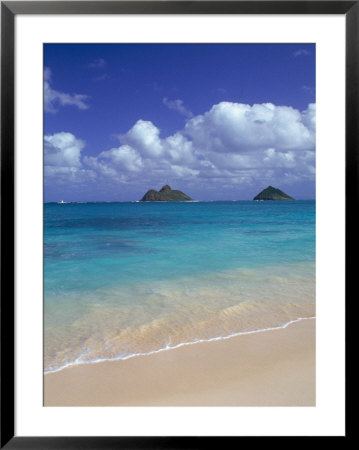 Cloud Filled Sky Over Blue Sea, Lanikai, Oahu, Hi by Mitch Diamond Pricing Limited Edition Print image