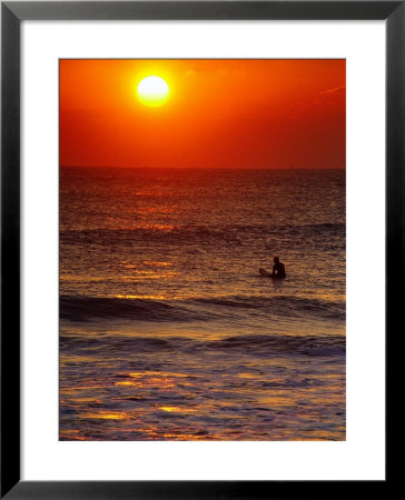 Surfer At Sunrise, Fl by Jeff Greenberg Pricing Limited Edition Print image