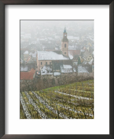 View Of Alsatian Wine Village, Riquewihr, Haut Rhin, Alsace, France by Walter Bibikow Pricing Limited Edition Print image