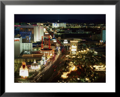 Aerial View Of The Las Vegas Strip At Night by Maria Stenzel Pricing Limited Edition Print image