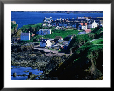 Village On Coldingham Bay, St. Abb's, United Kingdom by Nicholas Reuss Pricing Limited Edition Print image