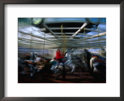 Children's Carousel At Yerba Buena, San Francisco, California, Usa by Roberto Gerometta Pricing Limited Edition Print image