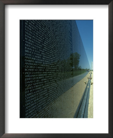 Vietnam Memorial With Washington Monument In Background, Washington, D.C. by Kenneth Garrett Pricing Limited Edition Print image