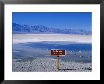 Salt Flats Badwater Death Valley, California, Nevada, Usa by Nigel Francis Pricing Limited Edition Print image