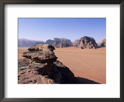 Desert Landscape, Wadi Rum, Jordan, Middle East by Bruno Morandi Pricing Limited Edition Print image