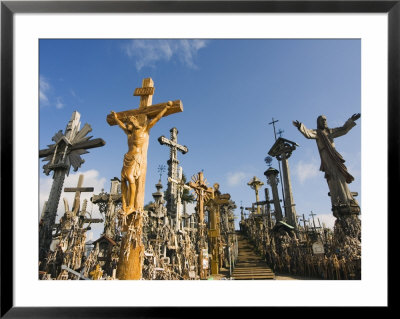 Hill Of Crosses (Kryziu Kalnas), Thousands Of Memorial Crosses, Lithuania, Baltic States by Chris Kober Pricing Limited Edition Print image