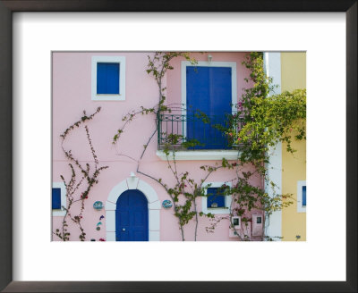 Vacation Villa Detail, Assos, Kefalonia, Ionian Islands, Greece by Walter Bibikow Pricing Limited Edition Print image