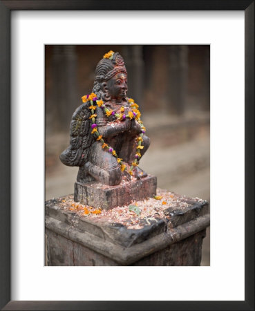 Garuda Statue With Pooja Offerings, Bhaktapur, Kathmandu Valley, Nepal by Don Smith Pricing Limited Edition Print image