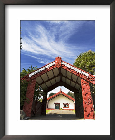 Entrance To A Maori Meeting Hall, One Of The Largest Marae In N.Z., North Island by Don Smith Pricing Limited Edition Print image
