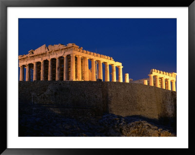 Acropolis At Night, Athens, Greece by Anders Blomqvist Pricing Limited Edition Print image