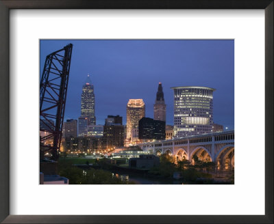 Detroit Avenue Bridge, Cleveland, Ohio, Usa by Walter Bibikow Pricing Limited Edition Print image