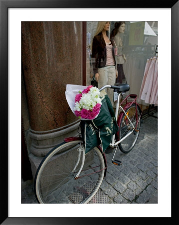 Bicycle Parked In Copenhagen, Denmark by David Barnes Pricing Limited Edition Print image