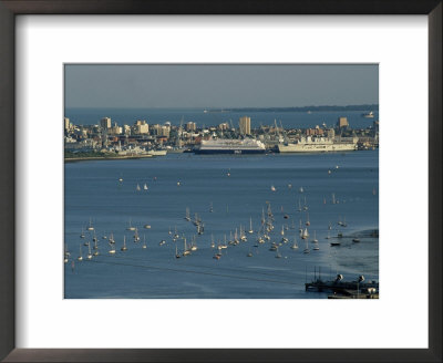 Ferry Port And City, Portsmouth, Hampshire, England, United Kingdom by Jean Brooks Pricing Limited Edition Print image