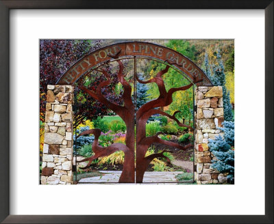 Entrance To Betty Ford Alpine Gardens, Vail, Colorado by Holger Leue Pricing Limited Edition Print image