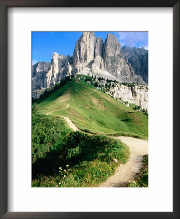 Sello Massif, Passo Gardena, Dolomites, Dolomiti Di Sesto Natural Park, Trentino-Alto-Adige, Italy by John Elk Iii Pricing Limited Edition Print image