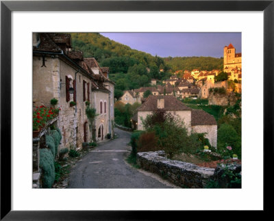 Street Scene, St. Cirq Lapopie, Midi-Pyrenees, France by John Elk Iii Pricing Limited Edition Print image