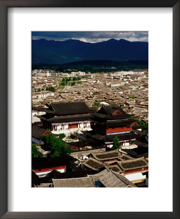 Old Town And Museum From Lion Hill, Lijiang, Yunnan, China by Richard I'anson Pricing Limited Edition Print image