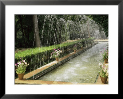 Fountains In Maria Luisa Park, Seville, Andalucia, Spain by Nedra Westwater Pricing Limited Edition Print image