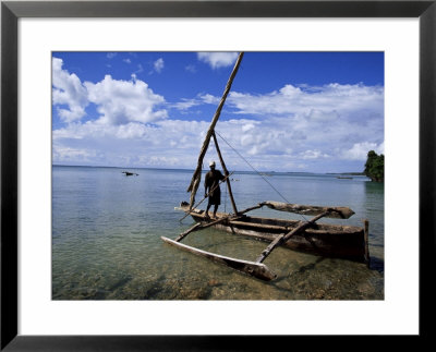 Fisherman On A Boat, Zanzibar, Tanzania, East Africa, Africa by Yadid Levy Pricing Limited Edition Print image