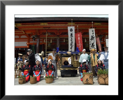 Traditional Dress And Procession For Tea Ceremony, Yasaka Jinja Shrine, Kyoto, Honshu Island, Japan by Christian Kober Pricing Limited Edition Print image