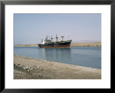 Northbound Ship, Suez Canal, Egypt, North Africa, Africa by Jack Jackson Pricing Limited Edition Print image