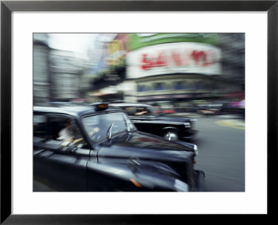 Taxis In Piccadilly Circus, London, England, United Kingdom by Lee Frost Pricing Limited Edition Print image