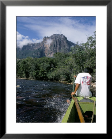 Angel Falls From Rio Churun, Canaima National Park, Unesco World Heritage Site, Venezuela by Charles Bowman Pricing Limited Edition Print image