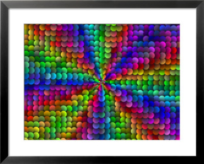 Multi-Coloured Abstract Fractal Pattern With Circular Shapes by Albert Klein Pricing Limited Edition Print image