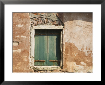 Old Window Along A Walkway, Venice, Italy by Dennis Flaherty Pricing Limited Edition Print image