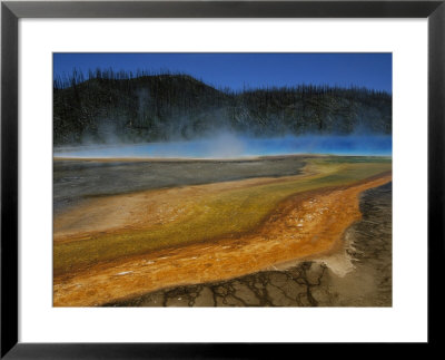 Steam Rises From A Hot Spring With Algae Growing Along The Edges by Raymond Gehman Pricing Limited Edition Print image