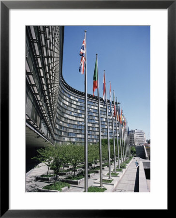 Flags Of Eu Member Countries, Brussels, Belgium by Julian Pottage Pricing Limited Edition Print image