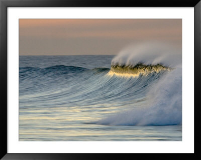 Big Waves Breaking At Sunrise At Emma Woods State Beach, California by Rich Reid Pricing Limited Edition Print image