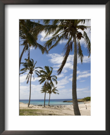 Anakena Beach, Easter Island (Rapa Nui), Chile, South America by Michael Snell Pricing Limited Edition Print image