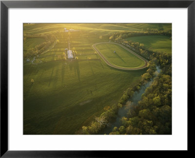 Aerial View Of Stone Farm, A Horse-Breeding Farm by Melissa Farlow Pricing Limited Edition Print image