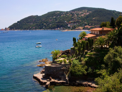 Home Overlooking The Mediterranean In Theoule Sur Mer, Cote D'azure, France by Robert Eighmie Pricing Limited Edition Print image