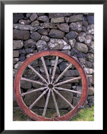 Rural Stone Wall And Wheel, Kilmuir, Isle Of Skye, Scotland by Gavriel Jecan Pricing Limited Edition Print image