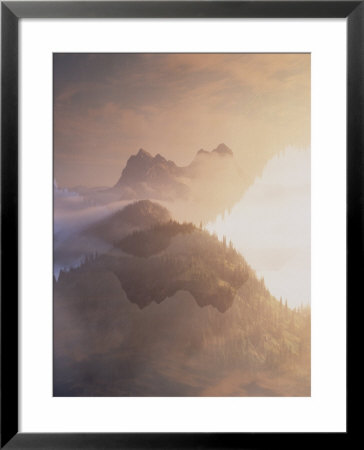 Jack Kerouac View Of Mount Hozomeen From Desolation Peak, Washington by David Pluth Pricing Limited Edition Print image