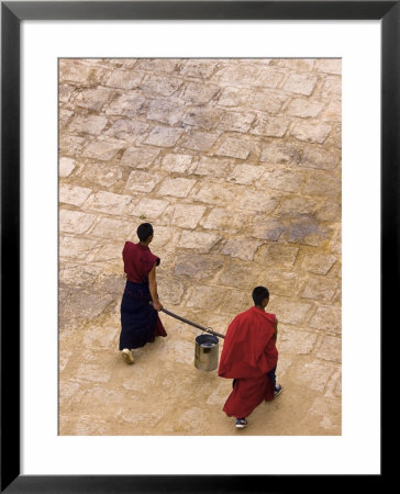 Monks Carrying Yak Butter, Ganden Monastery, Tagtse County, Tibet by Michele Falzone Pricing Limited Edition Print image