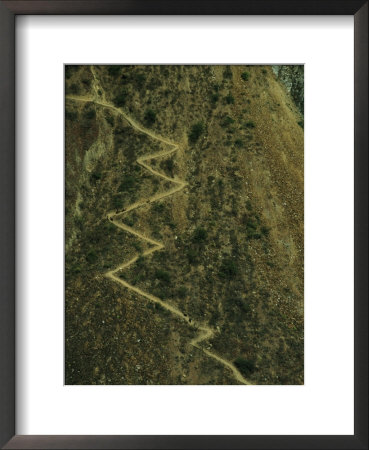 Dirt Road To Choquequirau Through The Vilcabambas Vertical Terrain by Gordon Wiltsie Pricing Limited Edition Print image