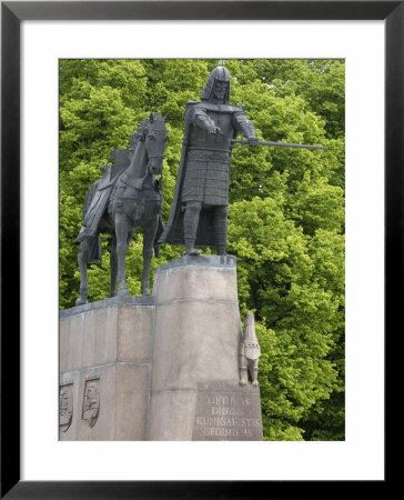 Statue Of Gediminas, Grand Duke Of Lithuania And Founder Of Vilnius, Vilnius, Lithuania by Gary Cook Pricing Limited Edition Print image
