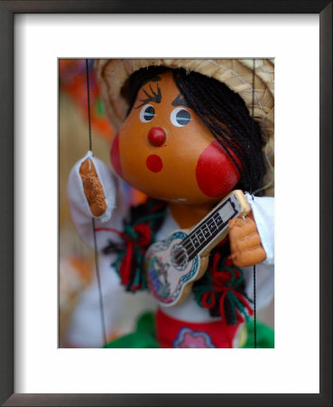 Traditional Mexican Puppet At Street Stall Near Playa De Los Muertos In Zona Romanica, Mexico by Anthony Plummer Pricing Limited Edition Print image