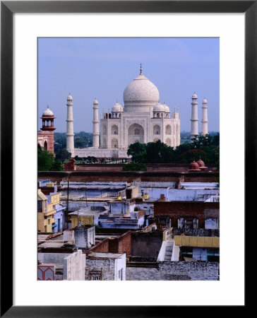 Taj Mahal And City Rooftops, Agra, Uttar Pradesh, India by Richard I'anson Pricing Limited Edition Print image