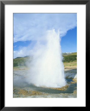 Geyser At Geysir Thermal Area, Near Reykjavik, Iceland, Polar Regions by Simon Harris Pricing Limited Edition Print image