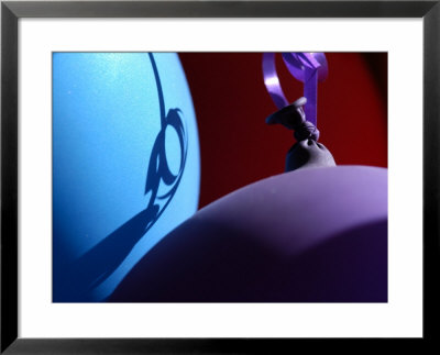 Colorful Purple And Blue Balloons Reflect Shadows In The Light by Stacy Gold Pricing Limited Edition Print image
