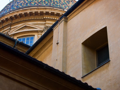 Saint Reparate Cathedral Looms Over The Piazza Rosetti, Nice, Cote D'azure, France by Robert Eighmie Pricing Limited Edition Print image