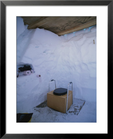 A View Of The Outhouse At Patriot Hills Base Camp by Gordon Wiltsie Pricing Limited Edition Print image