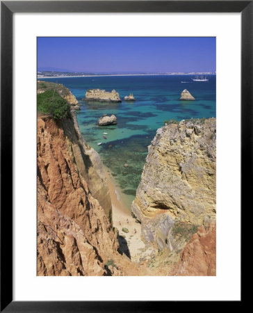 Beaches Near Lagos, Algarve, Portugal, Europe by Gavin Hellier Pricing Limited Edition Print image