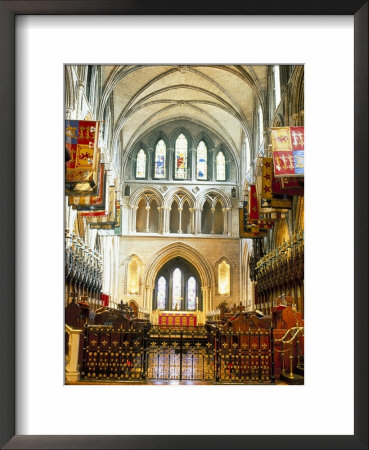 The Choir And Banners, St. Patrick's Catholic Cathedral, Dublin, County Dublin, Eire (Ireland) by Bruno Barbier Pricing Limited Edition Print image