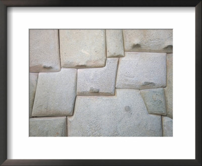 Interlocking Inca Stonework In Granite, In Old Town, Now The Museo Arte Religioso, Cuzco, Peru by Tony Waltham Pricing Limited Edition Print image
