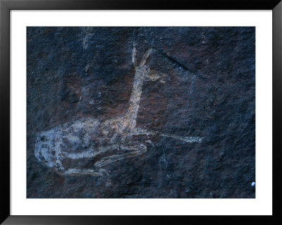 A Cave Painting Of A Rhebok In The Drakensberg Range by Kenneth Garrett Pricing Limited Edition Print image